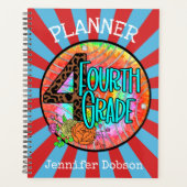 Terug naar schoolplanner voor vierde klas planner (Voorkant)