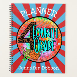 Terug naar schoolplanner voor vierde klas planner