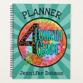 Terug naar schoolplanner voor vierde klas planner (Voorkant)