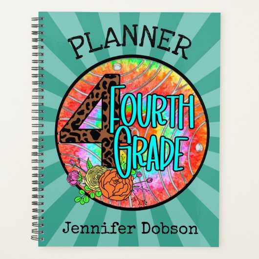 Terug naar schoolplanner voor vierde klas planner (Voorkant)