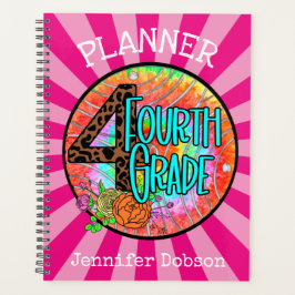 Terug naar schoolplanner voor vierde klas planner
