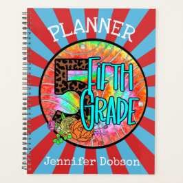 Terug naar schoolplanner voor vijfde klas planner