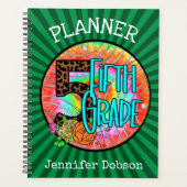 Terug naar schoolplanner voor vijfde klas planner (Voorkant)