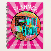 Terug naar schoolplanner voor vijfde klas planner (Voorkant)