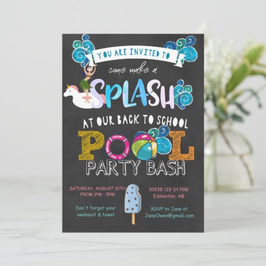 Terug naar schoolpool kaart (Staand voorkant)