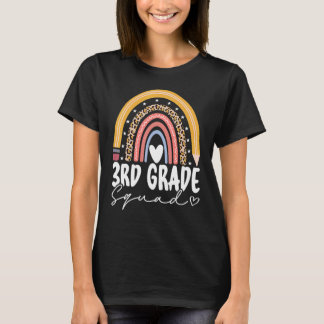 Terug naar schoolregenboog 3e driekwart vak voor T T-shirt