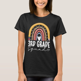 Terug naar schoolregenboog 3e klas t-shirt