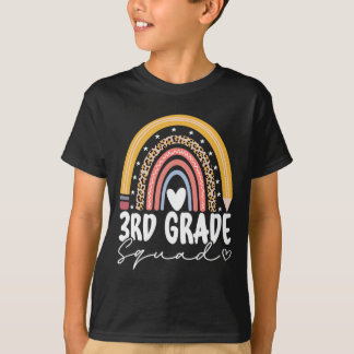 Terug naar schoolregenboog 3e klas t-shirt