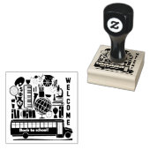 Terug naar Schoolrubberstempel Rubberstempel (Gestempeld)