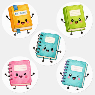 Terug naar schoolstickers – Mooie schoolbenodigdhe Labels
