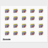 Terug naar schoolstickers | Wiskunde is mijn super Ronde Sticker (Vel)