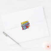 Terug naar schoolstickers | Wiskunde is mijn super Ronde Sticker (Envelop)