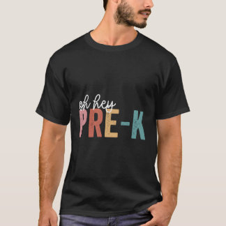 Terug naar schoolstudenten Leraar Oh Hé pre-K Graa T-shirt
