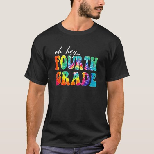 Terug naar schoolstudenten Leraar Oh Vierde Afstud T-shirt (Voorkant)