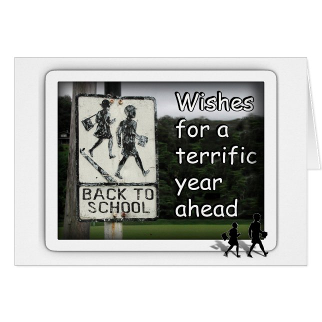 Terug naar schoolteken (Voorkant Horizontaal)