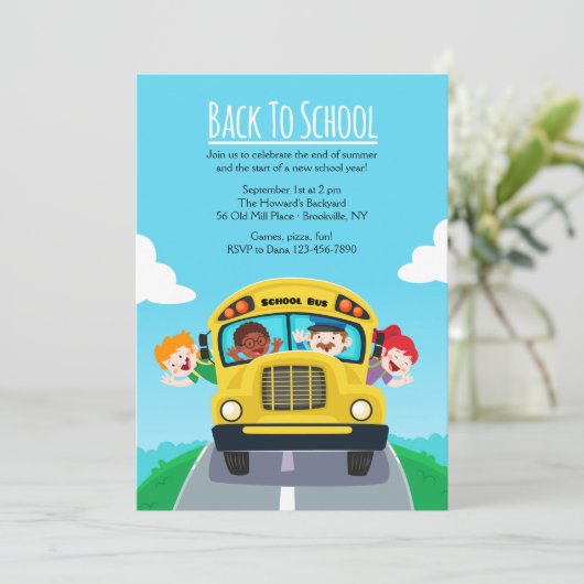 Terug naar schooluitnodiging kaart (Staand voorkant)