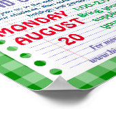 terug naar schooluitval en -registratie poster (Hoek)