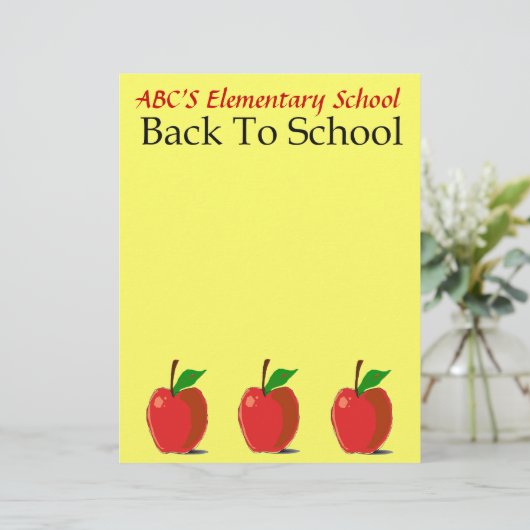 Terug naar schoolwerk (Staand voorkant)