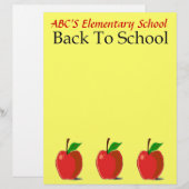 Terug naar schoolwerk (Voorkant / Achterkant)