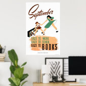 Terug naar Schoolwerk 1940 WPA Poster (Thuiskantoor)