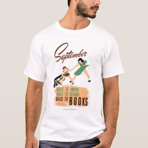 Terug naar Schoolwerk 1940 WPA T-shirt