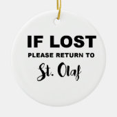 Terug naar St. Olaf Keramisch Ornament (Voorkant)