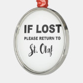 Terug naar St. Olaf Metalen Ornament (Links)