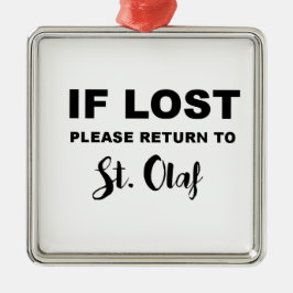 Terug naar St. Olaf Metalen Ornament