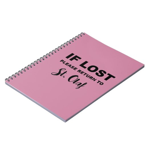 Terug naar St. Olaf Notitieboek (Linkerzijde)