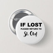 Terug naar St. Olaf Ronde Button 5,7 Cm (Voorkant /achterkant)