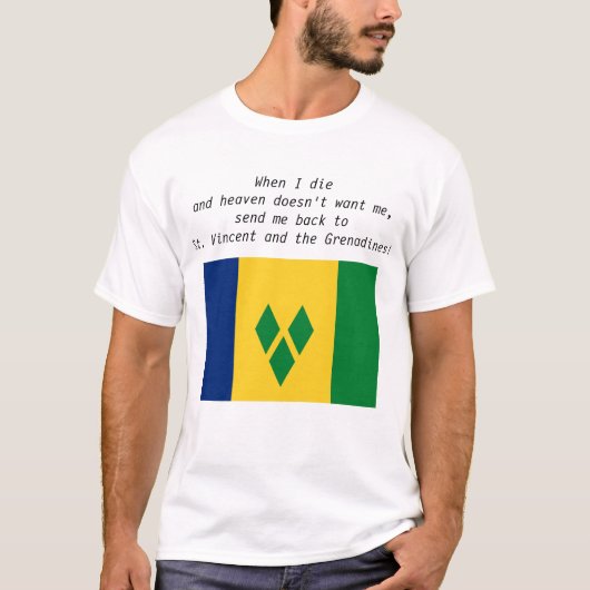 Terug naar St. Vincent en de Grenadines T-shirt (Voorkant)