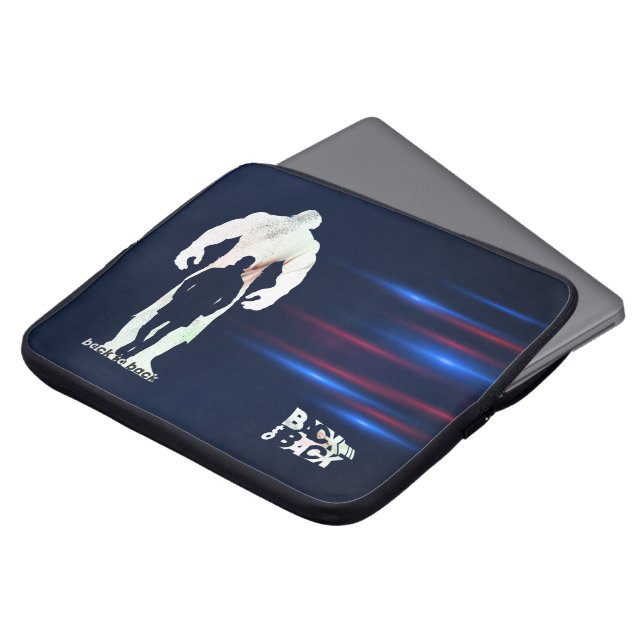 Terug naar Terug | 15-inch laptophoes Laptop Sleeve (Voorkant top)