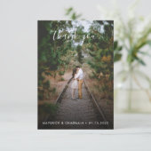 Terug naar Terug Eenvoudige pagina Groene foto Bedankkaart (Staand voorkant)