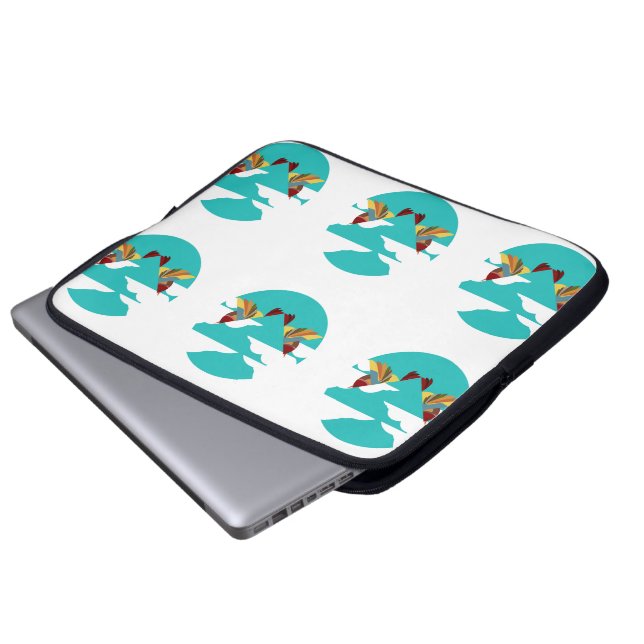 Terug naar Terug Laptop Sleeve (Voorkant onderkant)