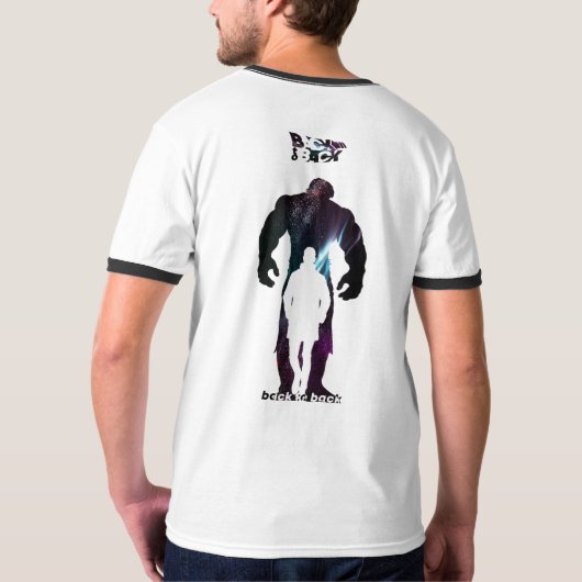 Terug naar Terug | Mannen Ringer T-shirt (Achterkant)