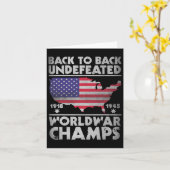 Terug naar Terug Onverslagen Wereldoorlog Kampen 4 Kaart (Gele Bloem)