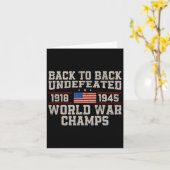 Terug naar Terug Onverslagen Wereldoorlog Kampen 4 Kaart (Gele Bloem)