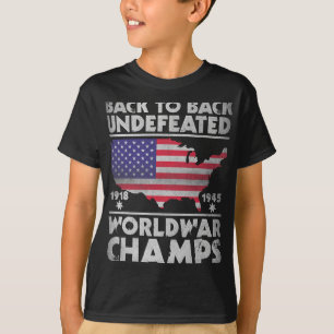 Terug naar Terug Onverslagen Wereldoorlog Kampen 4 T-shirt