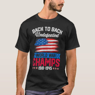 Terug naar Terug Onverslagen Wereldoorlog Kampen 4 T-shirt