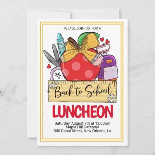 Terug naar Uitnodiging op school (Voorkant)