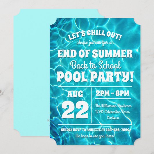 Terug naar Uitnodiging tot eerbetoon aan schoolpoo (Voorkant / Achterkant)