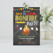 Terug naar uitnodiging van de schoolfeest (Staand voorkant)