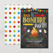 Terug naar uitnodiging van de schoolfeest (Voorkant / Achterkant)