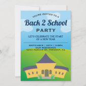 Terug naar Uitnodiging van schoolpartij (Voorkant)