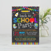 Terug naar Uitnodiging van schoolpartij (Staand voorkant)