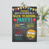 Terug naar uitnodiging van schoolpartij (Staand voorkant)