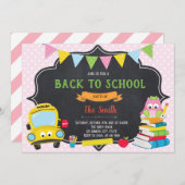 Terug naar uitnodiging van schoolpartij (Voorkant / Achterkant)