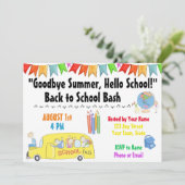 Terug naar Uitnodiging van schoolpartij (Staand voorkant)