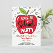 Terug naar uitnodiging van schoolpartij (Staand voorkant)