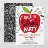 Terug naar uitnodiging van schoolpartij (Voorkant / Achterkant)